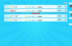 Yalla home board (every user gets this - track what you're working on)