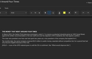 Documents support all the usual bells and whistles of other modern word processors including screenwriting tools and downloading as PDF and docx format.
