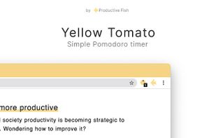 Yellow Tomato — Simple Pomodoro Timer screenshot 1