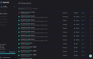 YepCode screenshot 2