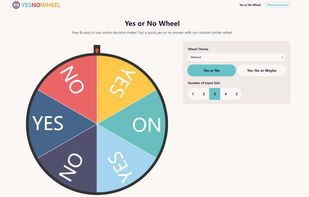 Yes or No Wheel App screenshot 1