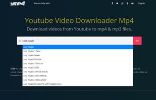 youtube video search in action