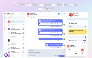 A business phone number you can share with your team.