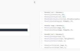 Yoga layout engine screenshot 1