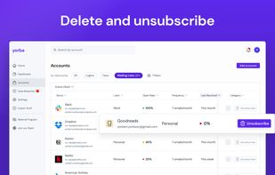 Delete and unsubscribe