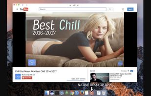 The desktop app allows you to quickly launch YouTube from you taskbar.
