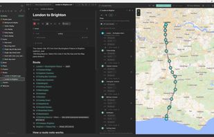 File tree, Note Editor, Maps, Route Planner.