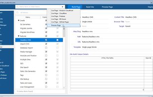Build and test locally then single click deploy to a CDN 