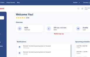Learner dashboard