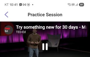 Select and repeat the exact part you want to practice from any YouTube video.