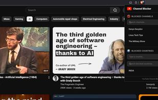 Youtube Country Blocker UI