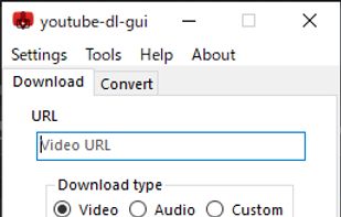 youtube-dl-gui screenshot 1