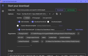 Cube YouTube Downloader (youtube-dl-wpf) screenshot 1