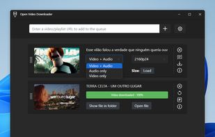 Option to save audio or video