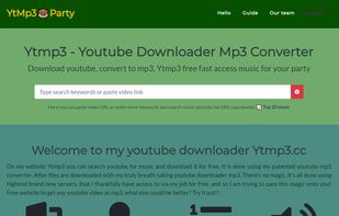 ytmp3 party front page