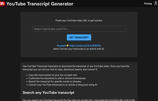 Paste any YouTube URL to get started.