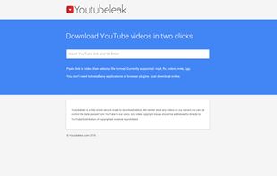 Youtubeleak.com main page