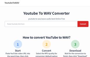 YoutubeToWAV screenshot 1