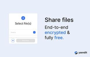 ysendit.com - secure file sharing screenshot 1