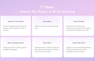 YT Notes screenshot 1