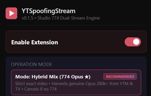 Extension popup interface and settings