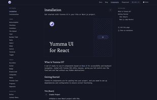 Yumma UI page