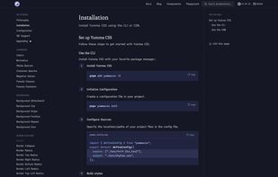 Installation page