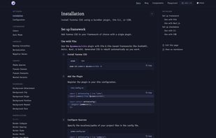 Installation page