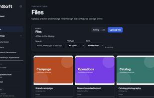 YunCMS Studio — role, field, row, and validation permission controls.