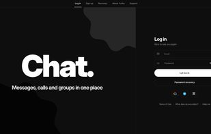 Login page