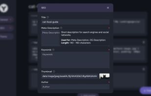 Yuwu.eu Webdesign Software SEO Settings