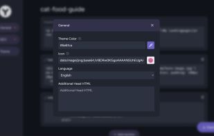 Yuwu.eu Website Builder General Settings