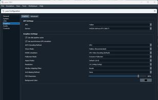 Graphic settings in 1561 build
