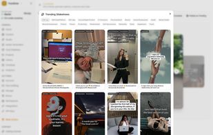 Browse trending viral formats from TikTok and Instagram. Pick a proven format, recreate it for your product. 