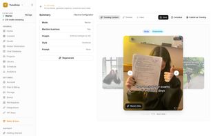 Export finished ads ready to post in seconds. Full video editor with text overlays, captions, and phone frame preview. 
