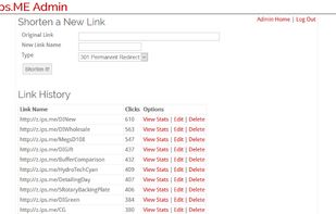 Shorten a new link or modify an existing link.