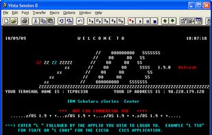 z/OS screenshot 1