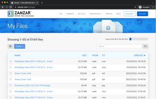 Secure inbox to manage your converted files.