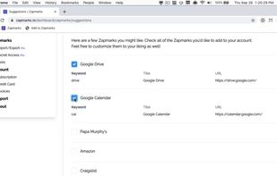 Zapmarks screenshot 1