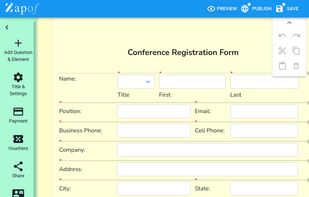 Fast, powerful and simple to use form builder