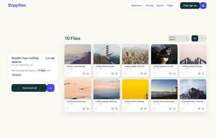 An example download page.