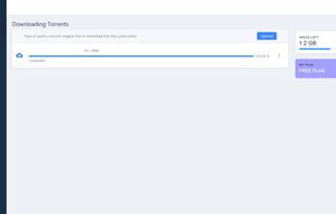 ZapTorrent dashboard