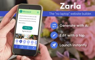 Zarla makes it easy to generate a website for your business, edit anywhere on your phone, and launch instantly.
