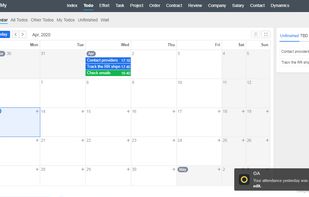 ZDOO-TODO. Check sales todos and drag-n-drop to manage it.