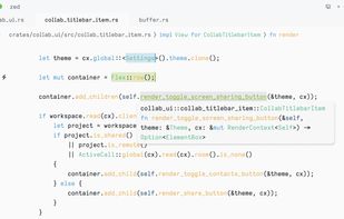 Zed Editor screenshot 1