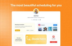 Create beautiful landing page for yourself and use it as your online business card or a link-in-bio.