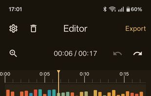 Real-time audio editor