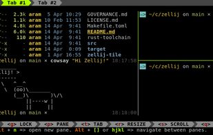 Zellij screenshot 1