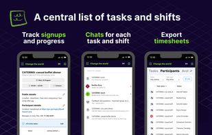 A central list of tasks and shifts