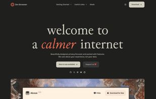 Zen Browser screenshot 1